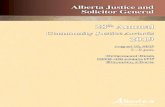 28 Annual - Alberta...Alberta Justice and Solicitor General 28th Annual Community Justice Awards 2019 August 30, 2019 1 - 3 p.m. Government House 12845–102 Avenue NW Edmonton, Alberta