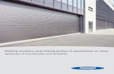 Rolling shutters and rolling grilles in aluminium or steelportservice.no › wp-content › uploads › 2016 › 10 › th100.pdf · Rolling shutters and rolling grilles in aluminium