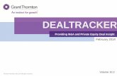 Providing M&A and Private Equity Deal Insightgtw3.grantthornton.in/assets/GrantThornton_Dealtracker-February_2014.pdfWilmar International Shree Renuka Sugars Agriculture & Agro Products