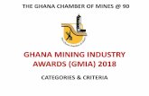 THE GHANA CHAMBER OF MINES @ 90...THE GHANA CHAMBER OF MINES @ 90 INTRODUCTION The Ghana Mining Industry Awards (GMIA) is meant to promote, encourage, recognize, and celebrate outstanding