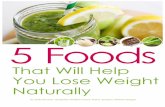 5 Healthy Foods Weight-Loss - Amazon S3 · Fast forward 10 years, hundreds (maybe thousands) of hours of learning, thousands of dollars in education, two certifications, and many