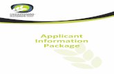 Applicant Information Package · Applicant Information Package . 2 12 January 2018 Contents INTRODUCTION 3 ... The following application information package is designed to provide