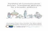 Portfolio(of(Communication( Articles:(Translating(abstracts( for…cmore.soest.hawaii.edu/downloads/WoodCharlson15... · 2016-07-21 · This portfolio contains eight communication