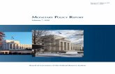 Monetary olicy rePort - Federal Reserve · 2020-02-10 · Monetary Policy Report . pursuant to section 2B of the Federal Reserve Act. Sincerely, Jerome H. Powell, ... wage gains remained