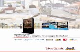 ViewSonic Interactive / Digital Signage Solution · with three fingers” design delivers a user friendly experience. ... multi-touch applications. Great for all venues and scenarios,
