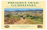 PRSR RA DS - San Diego County Parks and Recreation...County of San Diego Department of Parks and Recreation April 2018 sdparks.org PRSR RA DS Resource anagement uidelines for Trails