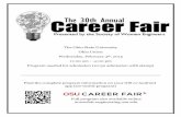 The Ohio State University Ohio Union Wednesday, February 4 ...€¦ · Kelley Dugan Mechanical Engineering Denise George Materials Science and Engineering ... Resume Consultations