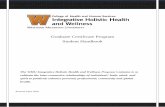 Graduate Certificate Program Student Handbook Student_handbook...Program Curriculum for IHHW Graduate Certificate 9 Professional Field Experience for IHHW Graduate Certificate 10-11