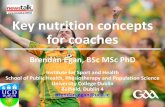 Key nutrition concepts for coaches - GAA DOES Egan.pdf · London 2012 Olympics – Mens 100 m Position Athlete Time % difference from sec 1st 1 BOLT Usain 9.63 2 BLAKE Yohan 9.75