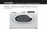9KG Washing Machine - Team Knowhow 9kgs 1400 r… · • Check your washing for objects such as nails, pins, coins, clips etc. They could damage your laundry or the washing machine.