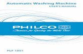 Automatic Washing Machine · • Technical specifi cations of your washing machine: 220-240 V ~ 50 Hz. • A special grounding plug is attached to the power cord of your washing machine.