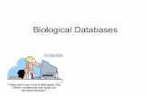 Biological Databases - Computational Bioscience Program at ...compbio.ucdenver.edu/77112015/Dowell database-15.pdf · BiologistsCollectLotsof(Data % • Hundreds%of%thousands%of%species%
