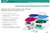 €¦ · Spectrafuge 24D Digital Microcentrifuge Advanced performance and technology Labnet's new Spectrafuge 24D combines innovations such as a unique, easy access rotor, exclusive