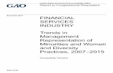 GAO-18-64, Accessible Version, FINANCIAL …financial services industry, women, or minorities. EEOC provided technical comments on a draft of this report that GAO incorporated as appropriate.