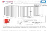 VIDEOS Model: J30302G INSTRUCTIONAL CONCRETE SLAB IW » …pdf.lowes.com/installationguides/854657005020_install.pdf · premier garden shed - model: j30302g instructional videos door
