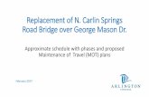 Replacement of N. Carlin Springs Road Bridge over George ... Replacement of N. Carlin Springs Road Bridge