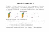 Projectile Motion I - Weebly · Projectile Motion – Strategy Sheet Most, but not all, projectile motion problems can be solved using the following projectile motion problem-solving