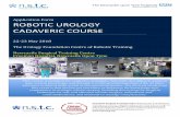 da Vinci Application form - Urology · competence in urologic robotic surgery including discussing the surgical technique for safe and effective robotic surgery, indications and contraindications,