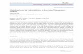 Modeling Security Vulnerabilities in Learning Management ... › files › published › 8pe6vz61a24u26.pdfKeywords: Moodle, Blackboard, learning management system, vulnerability discovery