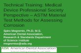 Technical Training: Medical Device Professional Society ... Documents/Standards... · SC1 Restorative and Orthodontic Materials SC2 Prosthodontic Materials SC3 Dental Terminology