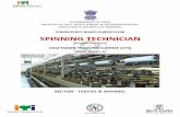 COMPETENCY BASED CURRICULUM SPINNING TECHNICIAN · COMPETENCY BASED CURRICULUM SPINNING TECHNICIAN (Duration: Two Years) CRAFTSMEN TRAINING SCHEME (CTS) NSQF LEVEL- 5 SECTOR - TEXTILE