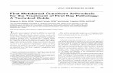 First Metatarsal-Cuneiform Arthrodesis for the Treatment ... › db38 › 89e15356f3ea0ad616dfcfc… · First Metatarsal-Cuneiform Arthrodesis for the Treatment of First Ray Pathology: