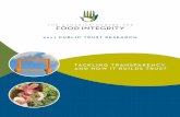 Tackling Transparency and How iT Builds TrusT€¦ · Training Join. Invest. Partner. @FoodIntegrityCA table of contents 3 11 17 18 21 the 2017 Research trust-building transparency