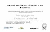 Natural Ventilation of Health Care Facilities · natural ventilation General building design • Need to reduce energy costs: “green buildings” Health care facilities • TB &