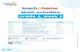 Grade 4, Week 5 - hand2mindathome.com · Grade 4, Week 5 Fractions Day Topic Pages Day 1 Simplifying Fractions 2–3 Day 2 Multiples of Unit Fractions 4–6 Day 3 Multiplying Fractions