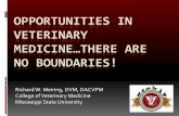 Opportunities in Veterinary Medicine…There Are No Boundaries! › biology › files › 2011 › 08 › Opportunities.pdf · OPPORTUNITIES IN VETERINARY MEDICINE…THERE ARE NO