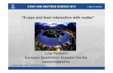 Luigi Paolasini European Synchrotron Radiation Facility ... · L. Paolasini - Interaction X-Ray Matter 2014 Interference between scattered X-rays observed in the direction k’ and