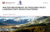 WATER MOVEMENT IN FREEZING PEAT: LABORATORY INVESTIGATIONS · laboratory investigations ranjeet m. nagare, ph.d . 2 17 -apr 12 background . 3 17 -apr 12 field study site . 4 17 -apr