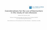 for the use of biomarkers in the study of rare diseases...safety biomarker to assess the potential for drugs to induce Torsades de Pointes. Serum creatinine may be used as a safety
