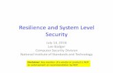 Resilience(and(System(Level( Security - SAMATE › docs › DRSV2016 › SSCA_05...Virtualization(vs(Containers HW VMM Guest OS Guest OS A I/O VMM A A A A A A A Full(virtualization