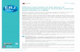 Efficacy and safety of two doses of budesonide/formoterol ...Lung function and exacerbation benefits were driven by patients with blood eosinophil counts ⩾150 cells·mm−3. The