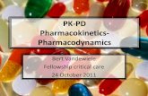 PK-PD Pharmacokinetics- Pharmacodynamics...Oct 24, 2011  · Dose – Response relationship •The numbers of receptors •The willingness of a drug to associate with a receptor =