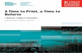 A Time to Print, a Time to Reform - King's College London · A Time to Print, a Time to Reform L. Boerner, J. Rubin, B. Severgnini Working paper No. 2019/2 ... on the fact that eclipse