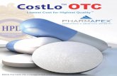 CostLo OTC - Pharmapex USApharmapexusa.com/.../CostLo/Costlo_OTC_Catalog.pdf · CostLo OTC products include, but not limited to, AspirinSleep Alertness Aids & , Travel SicknessNon-Aspirin