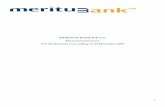 MERITUM BANK ICB S.A. Financial statements For the financial year … · 2015-04-17 · Meritum Bank ICB S.A Annual report 2013 Annual Financial Statements for the year ended 31 December