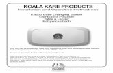 KOALA KARE PRODUCTS - Air Delights › pdf › KB200-00_ii.pdfKoala Kare Products, A Division of Bobrick 6982 S Quentin Street Centennial, CO 80112 PH 888-733-3456 P/N 543 The changing