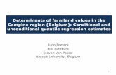 Determinants of farmland values in the Campine region ... · 5.04.2013  · a particular area in Belgium (Flanders) = identification of ... Empirical application (case study) 9 .
