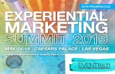 2019 PROSPECTUS - Experiential Marketing Summit 2020 ... Experiential Marketing Summit 2019 Roarke Dowd