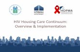 HIV Housing Care Continuum: Overview & Implementation · HIV Housing Care Continuum: Overview & Implementation . Objectives ... copies/mL) on the last VL. *Medical Care Service =