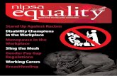 News from the Equality Committee Racism Free · News from the Equality Committee Stand Up Against Racism Disability Champions in the Workplace ... 30007 RACISM TOLERANCE ZERO OF R