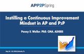 Instilling a Continuous Improvement Mindset in AP and P2P · Instilling a Continuous Improvement Mindset in AP and P2P May 20 – 22, 2018 ... working capital • Quality focus Efficiency
