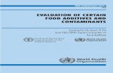 Evaluation of Certain Food Additives and Contaminants€¦ · Evaluation of certain food additives and contaminants: seventy-fourth report of the Joint FAO/WHO Expert Committee on