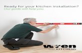 Wren Kitchens Installation Tips 3 · height of your base cabinets including the 150mm plinth so this will give you the level position for the top of each cabinet. heck how square