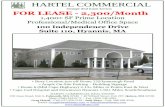 Strategic Real Estate Services FOR LEASE - …...• Cape Cod Hospital and Downtown Hyannis 1.92± Miles South/Southeast HARTEL COMMERCIAL REAL ESTATE 230 Jones Road, Unit 6, Falmouth,