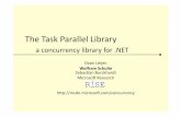 Title The Task Parallel Library - A Concurrency Library for .NET Author Wolfram Schulte Created Date 5/20/2009 6:47:48 PM