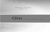 ANNUAL REPORT 2011-12 · ANNUAL REPORT 2011-12 Oswal Agro Mills Limited Book-P ost If undelivered please return to : OSW AL AGRO MILLS LIMITED Near Jain Colony, V ijay Inder Nagar,